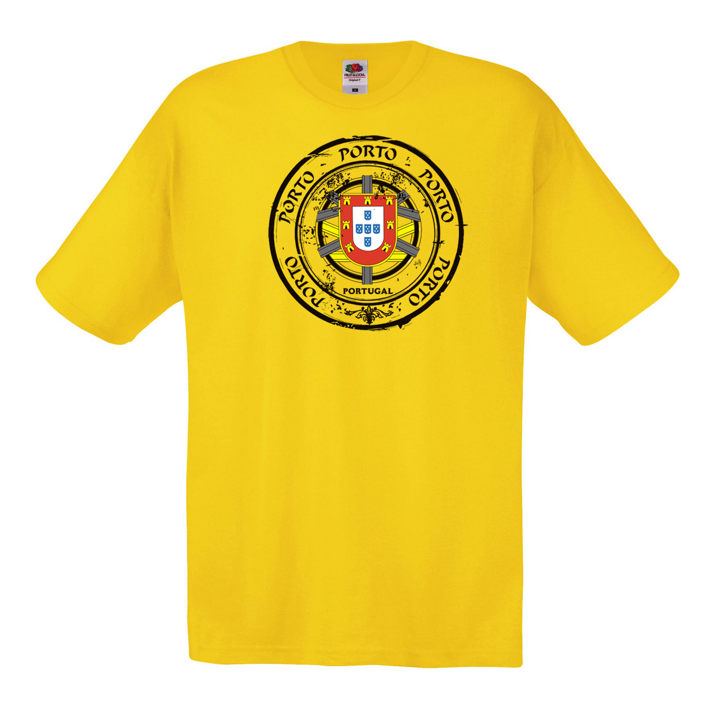 T-shirt Fruit of the Loom, Original 145g, Selo Escudo Porto