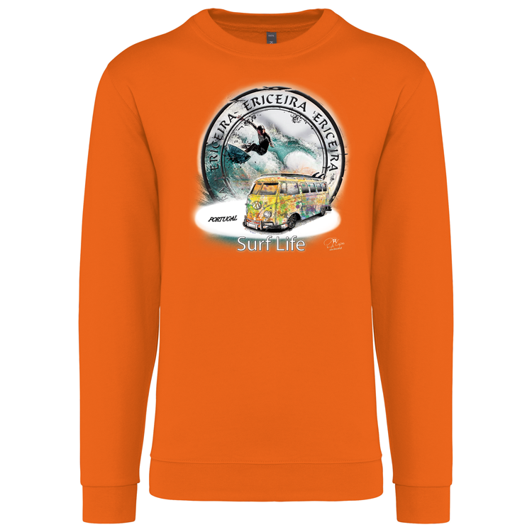 Sweatshirt Kariban sem Capuz Surf Life Ericeira