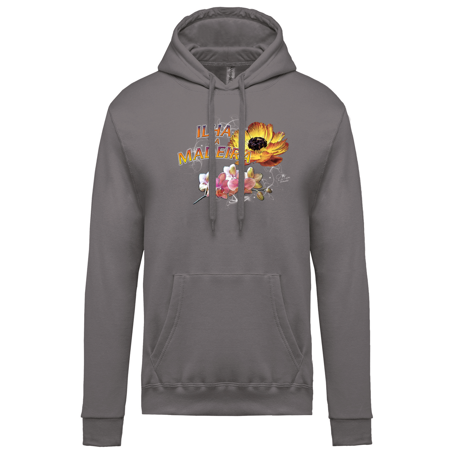 Sweatshirt Kariban com Capuz Madeira Flowers