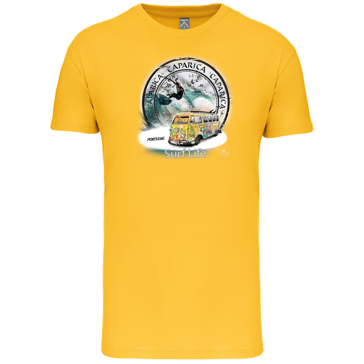 T-Shirt Algodão Biológico Surf Life Caparica