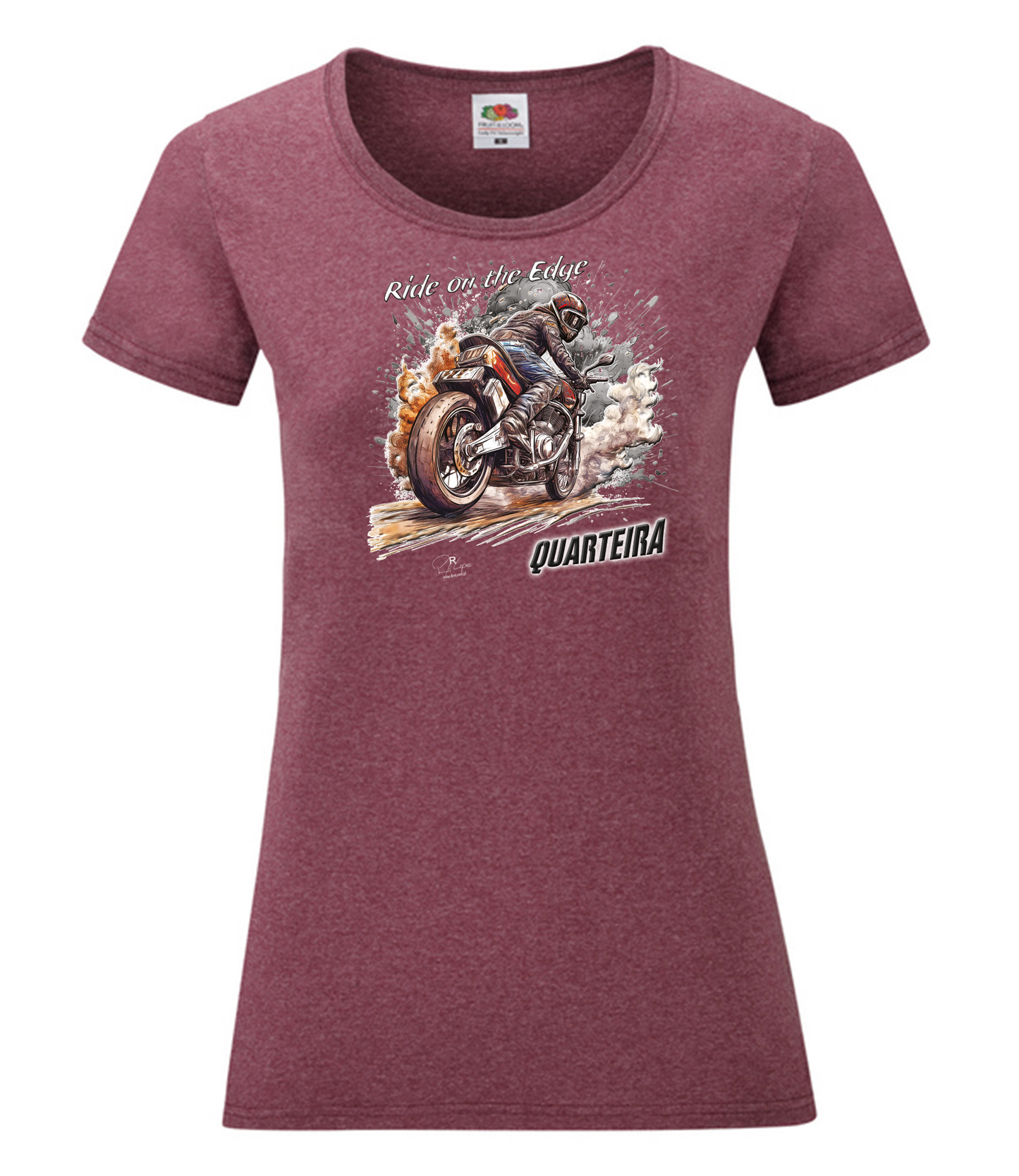 T-shirt Senhora Ride on the Edge Quarteira