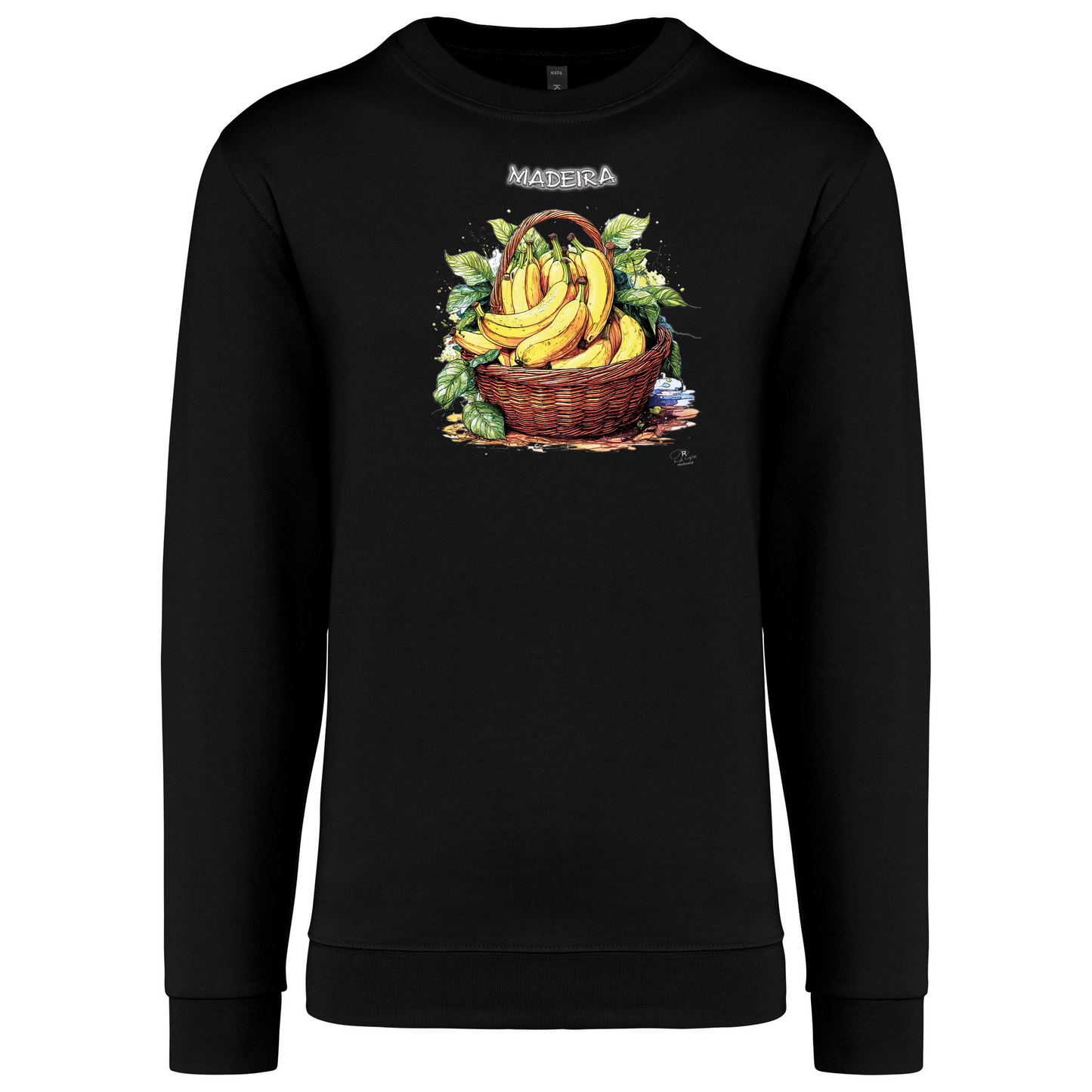 Sweatshirt Kariban sem Capuz Cesto Bananas