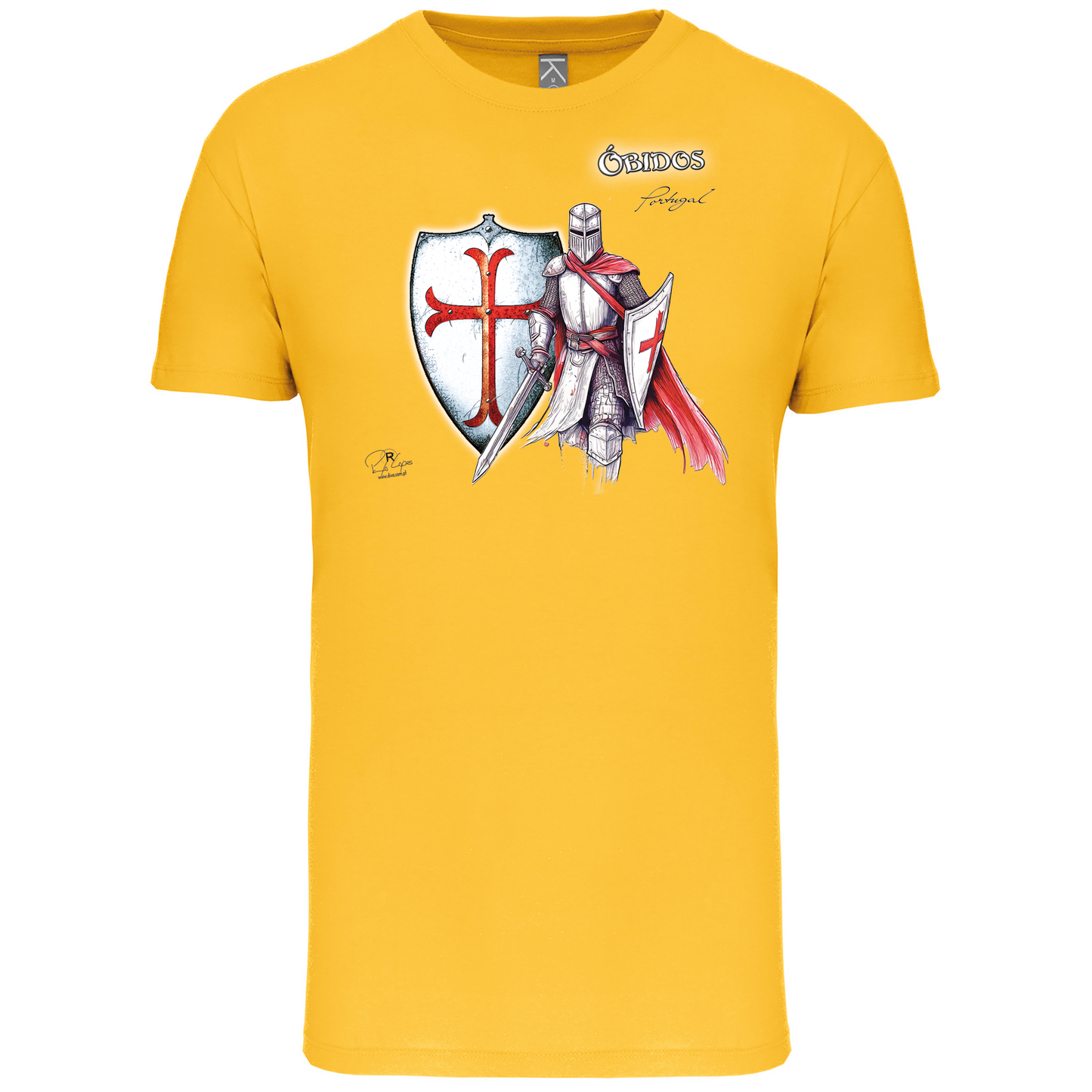 T-Shirt Algodão Biológico Templário Óbidos