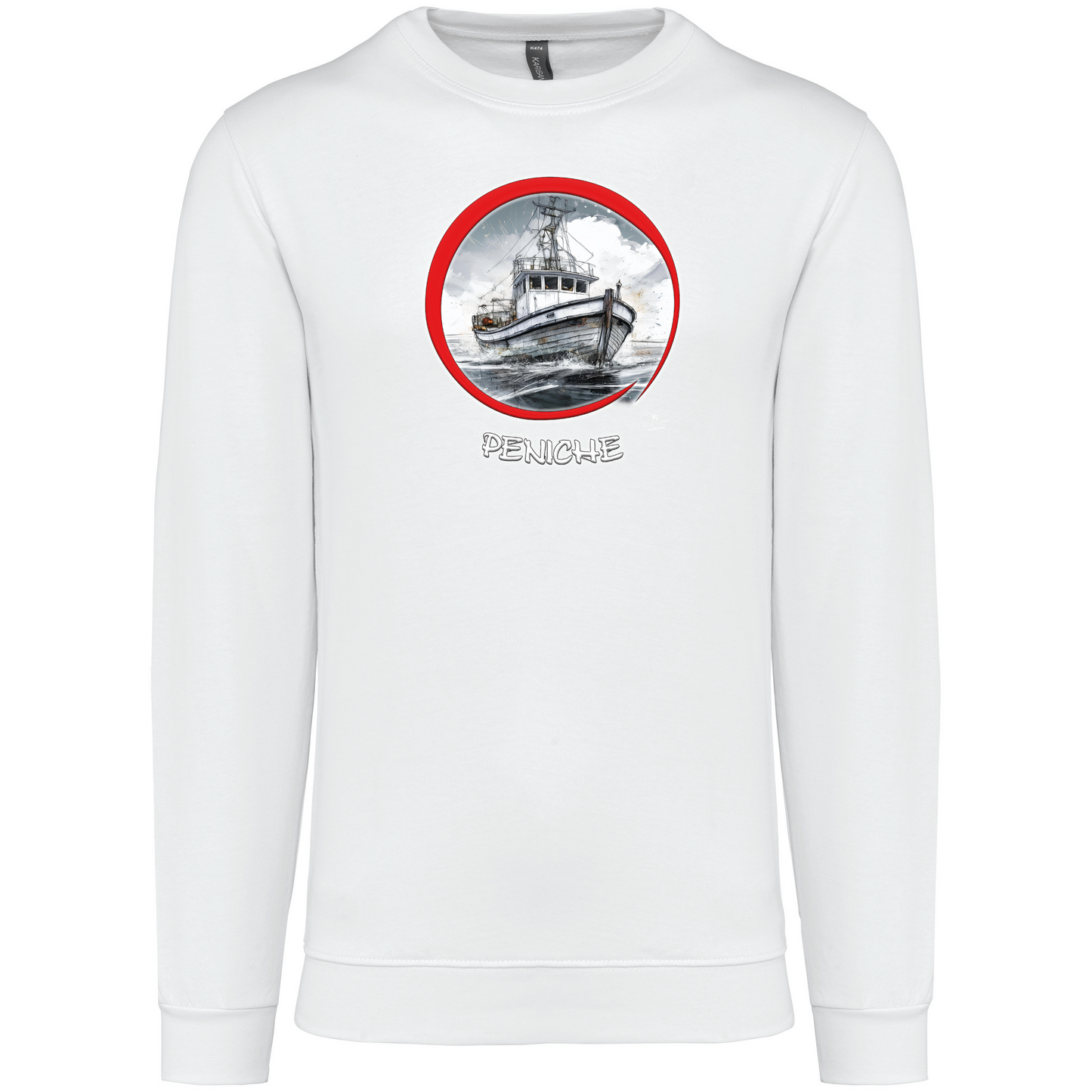 Sweatshirt Kariban sem Capuz Traineira Peniche