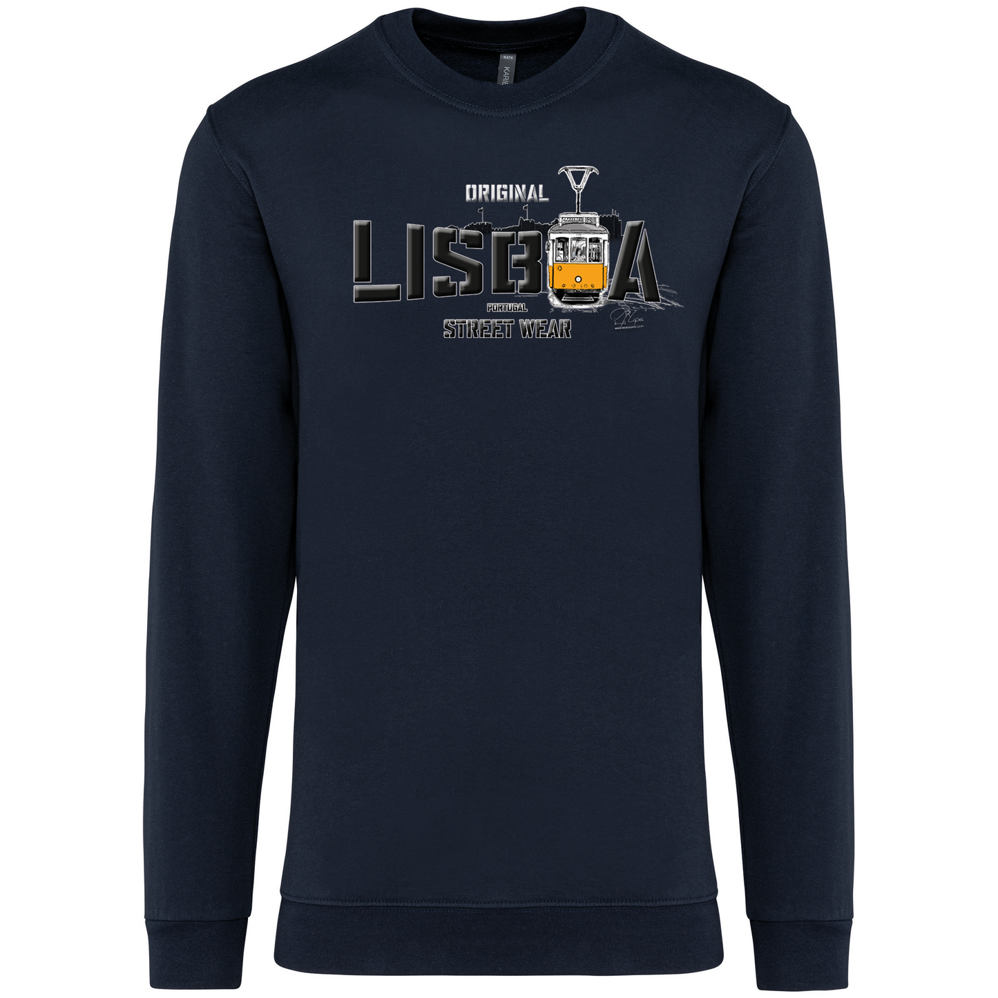 Sweatshirt Kariban sem Capuz Original Lisboa