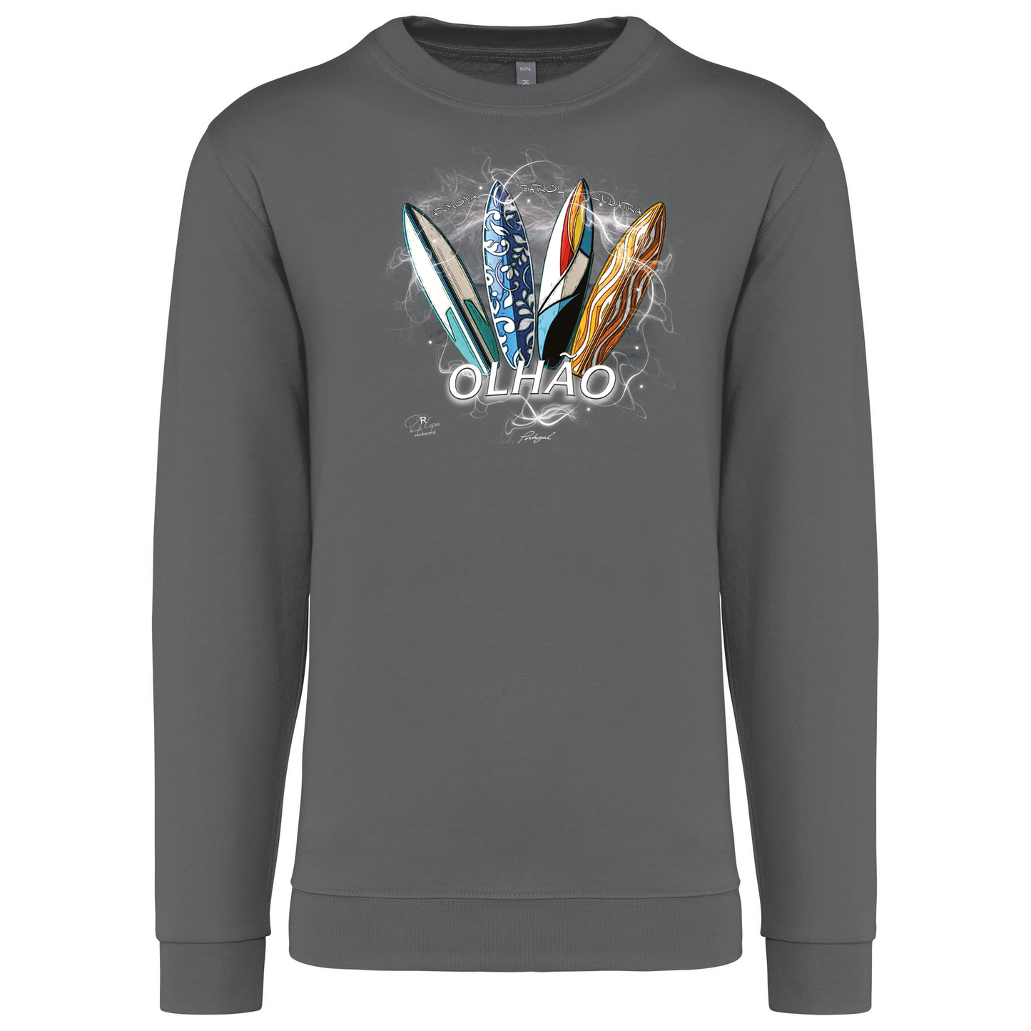 Sweatshirt Kariban sem Capuz Surfboards Olhão