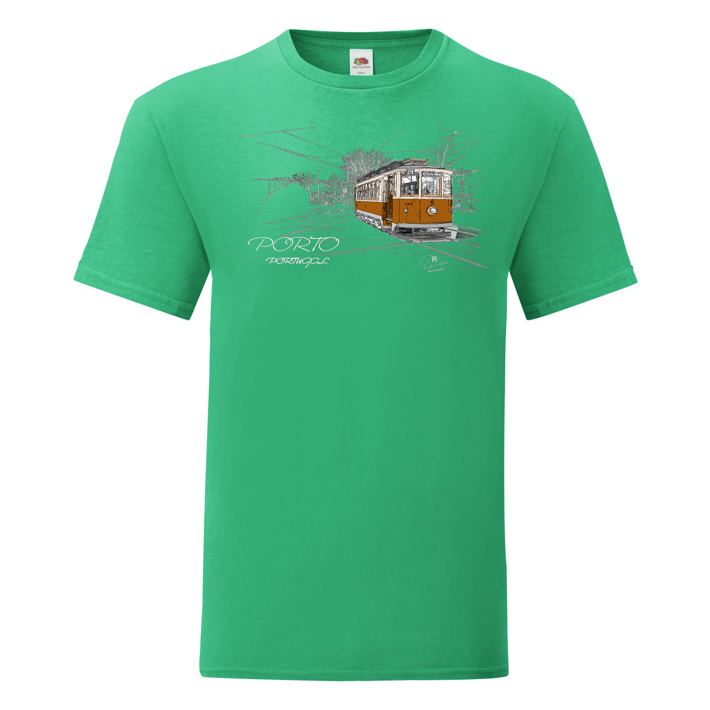 T-shirt Fruit of the Loom, Iconic, 150g, Carmo