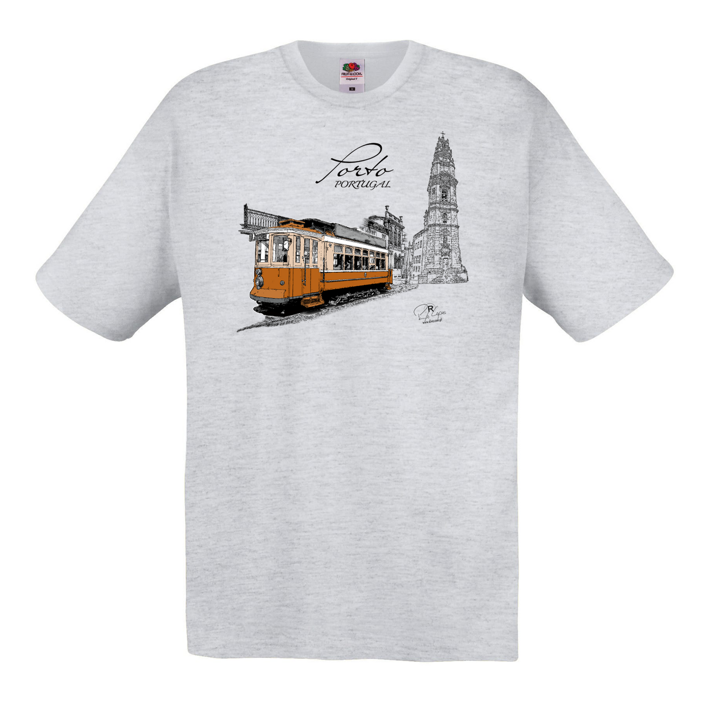 T-shirt Fruit of the Loom, Original 145g, Clérigos