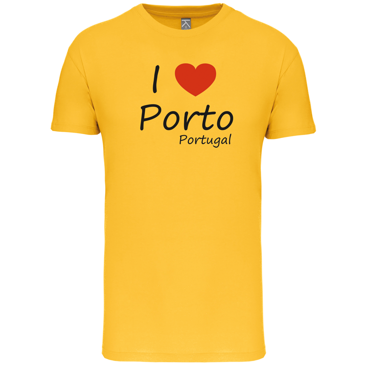 T-Shirt Algodão Biológico I Love Porto