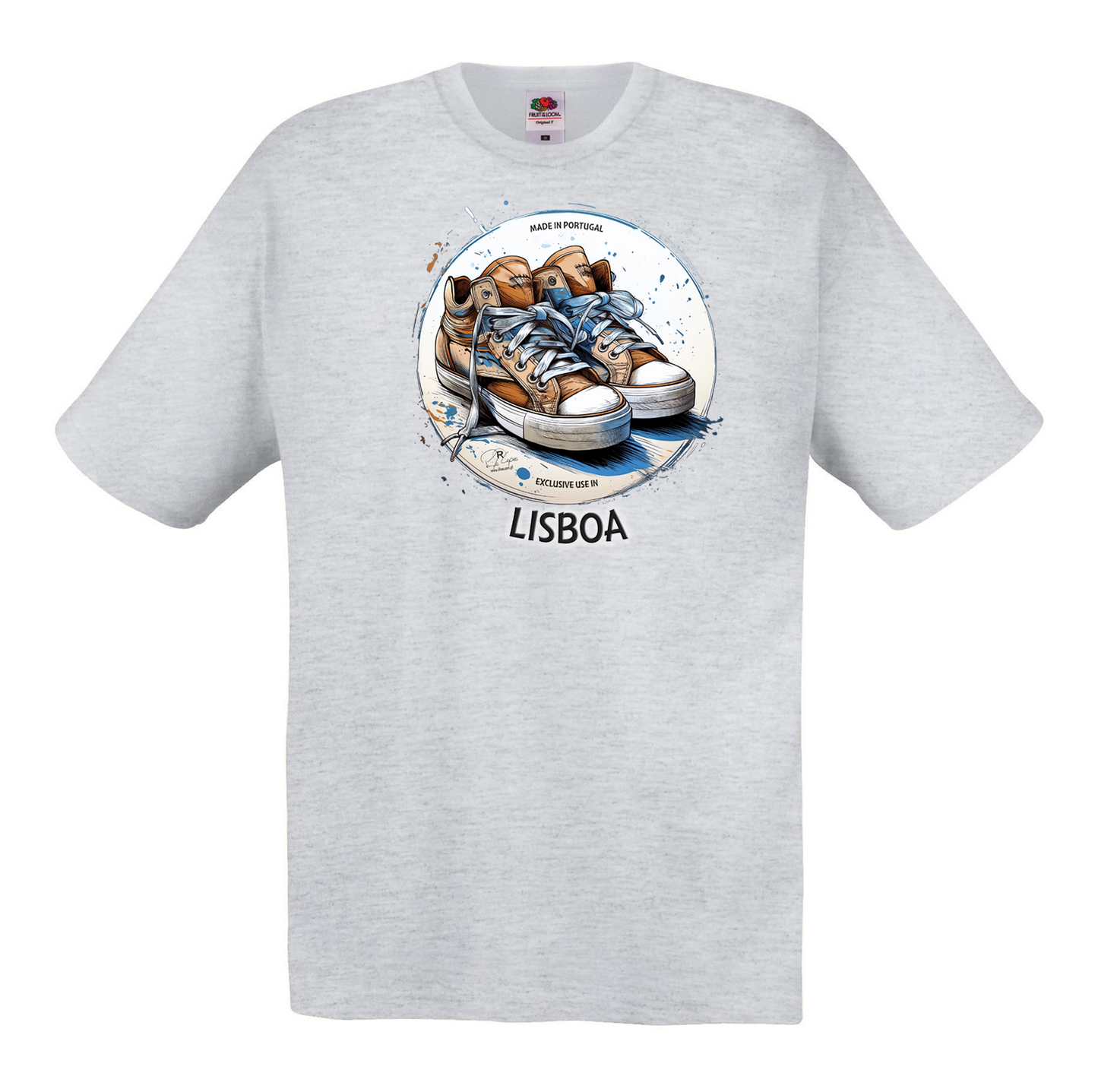 T-shirt Fruit of the Loom, Original 145g, Exclusive Lisboa