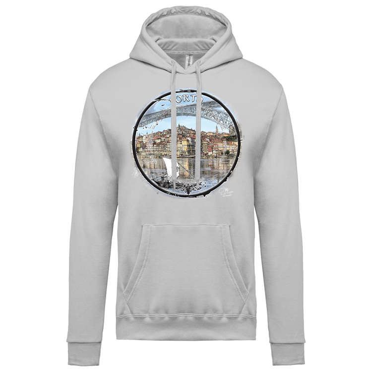 Sweatshirt Kariban com Capuz Selo Porto