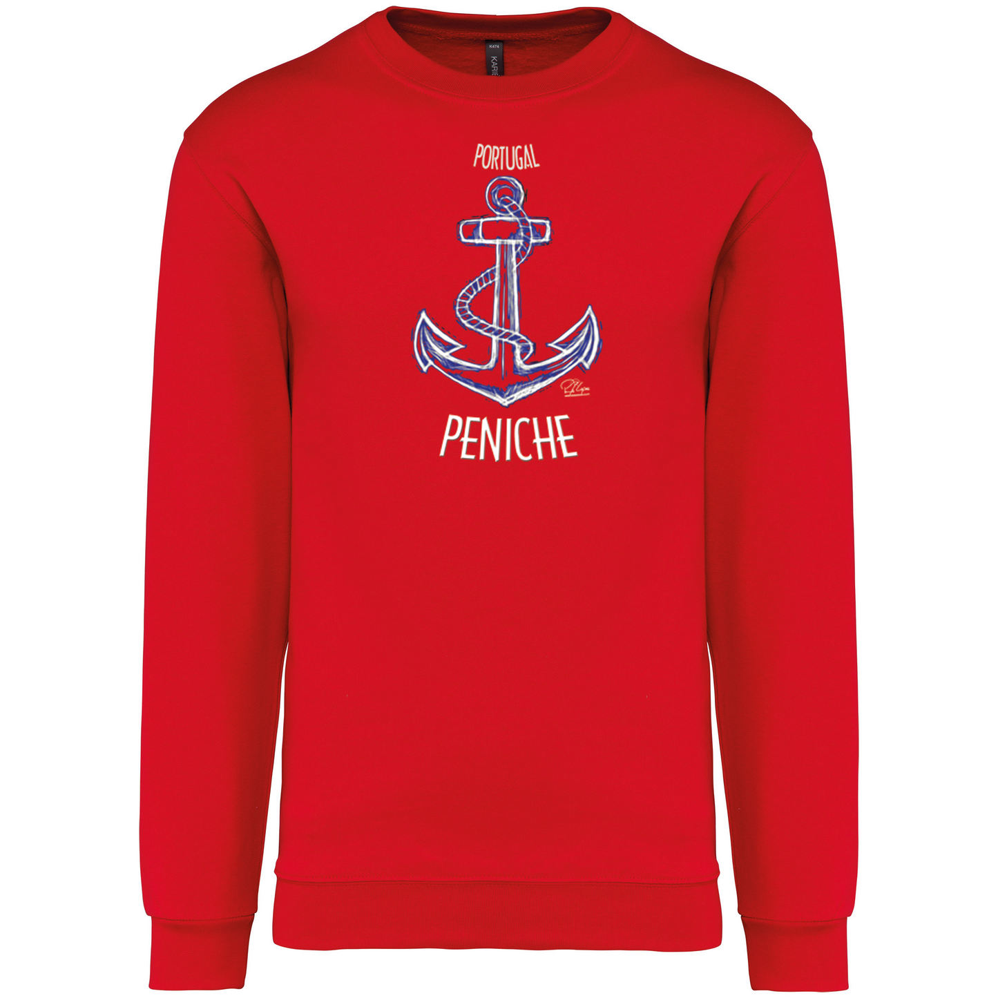 Sweatshirt Kariban sem Capuz Âncora Peniche