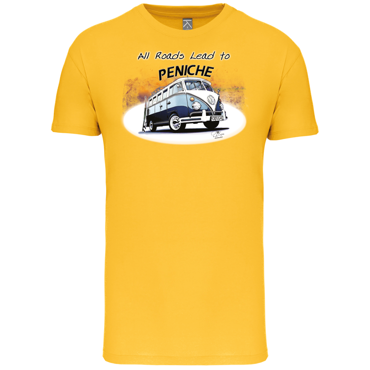 T-Shirt Algodão Biológico All Roads Lead to Peniche