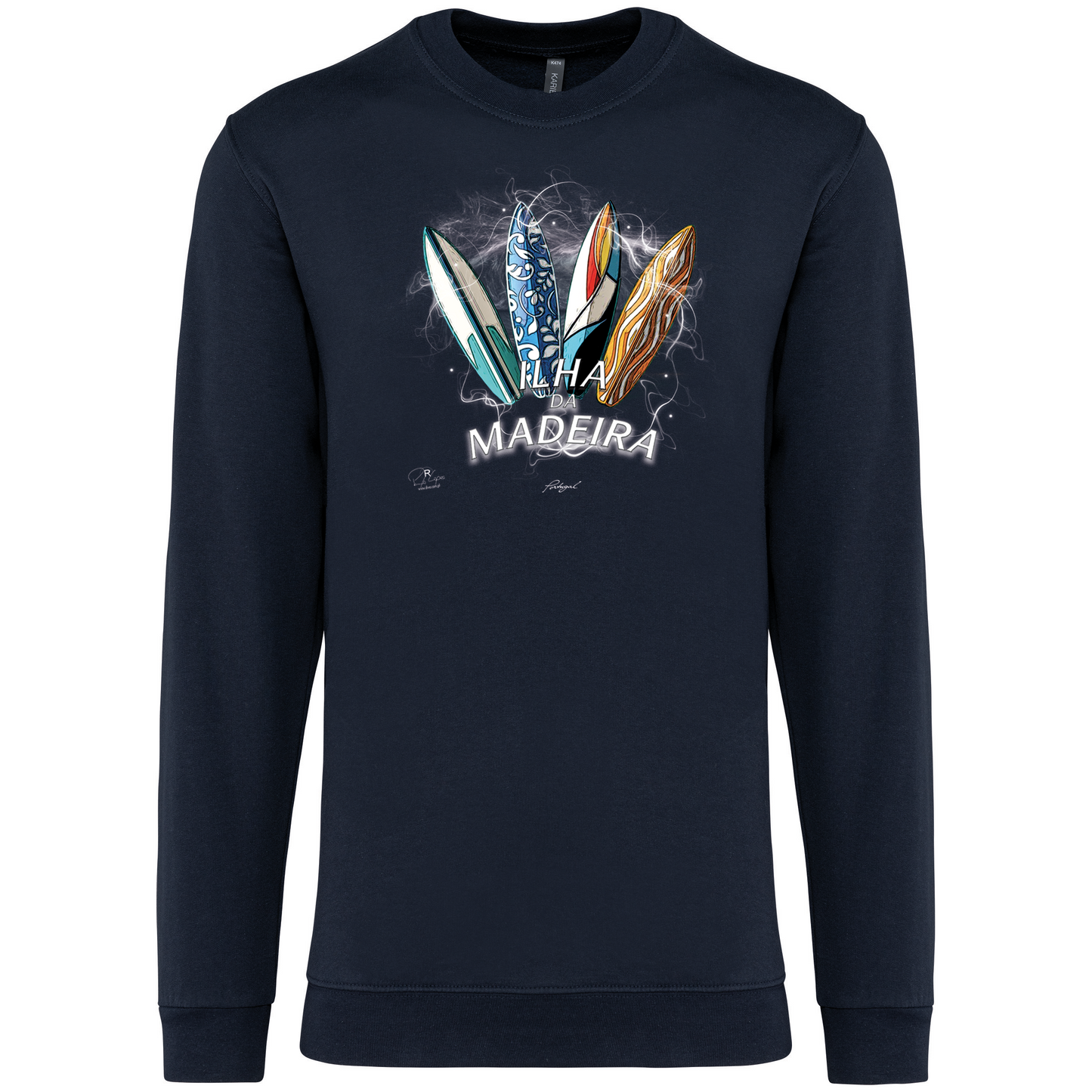 Sweatshirt Kariban sem Capuz Surfboards Ilha da Madeira