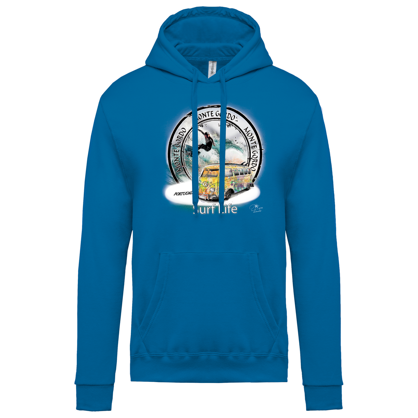 Sweatshirt Kariban com Capuz Surf Life Monte Gordo