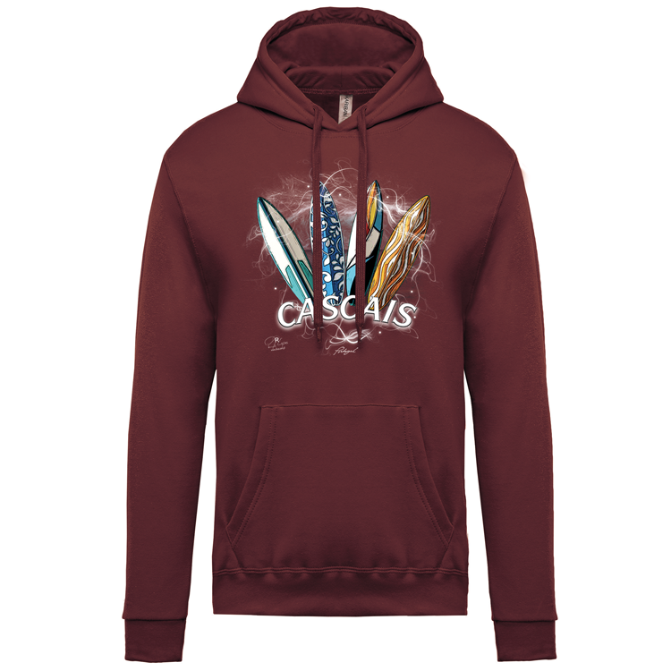 Sweatshirt Kariban com Capuz Surfboards Cascais