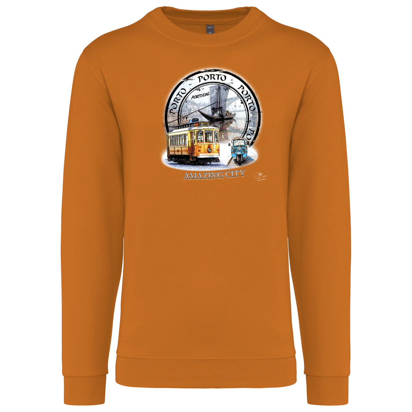 Sweatshirt Kariban sem Capuz Amazing City Porto