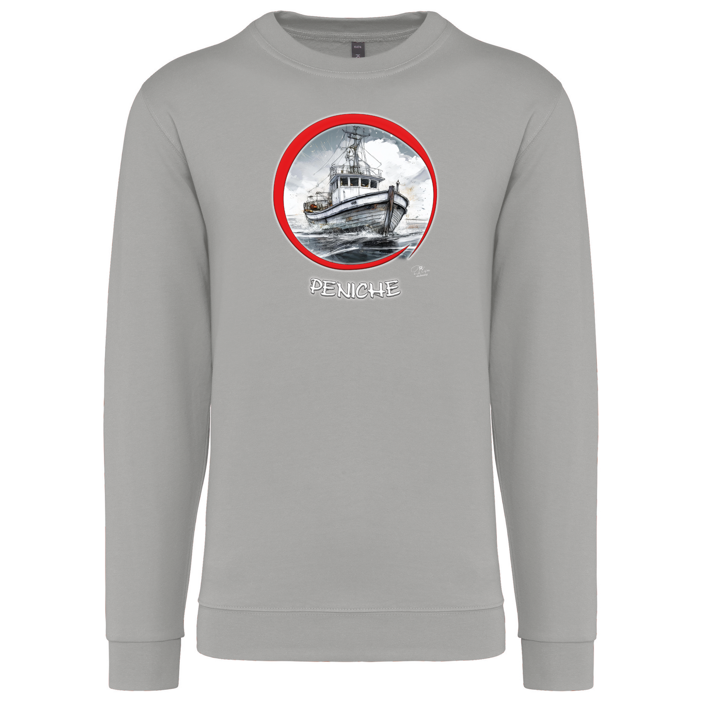 Sweatshirt Kariban sem Capuz Traineira Peniche