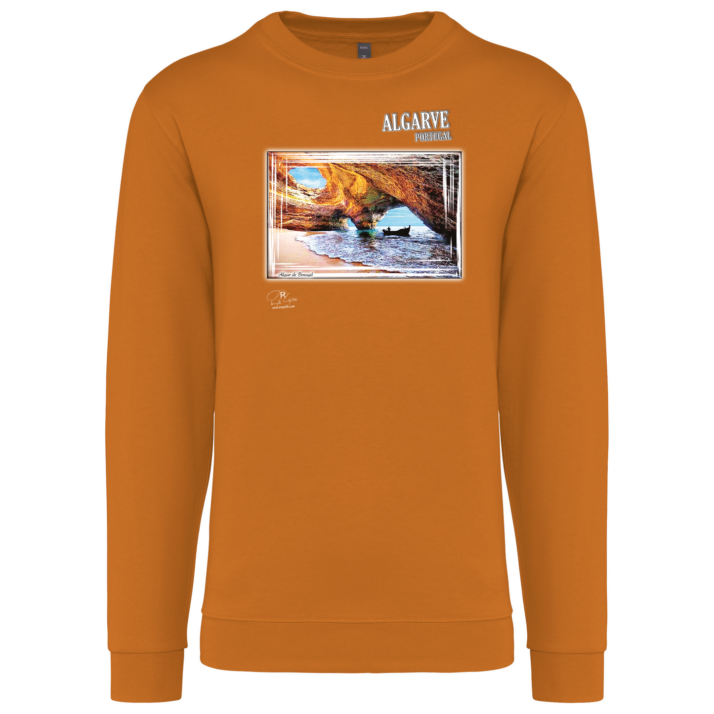 Sweatshirt Kariban sem Capuz Algar de Benagil