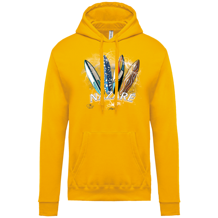 Sweatshirt Kariban com Capuz Surfboards Nazaré