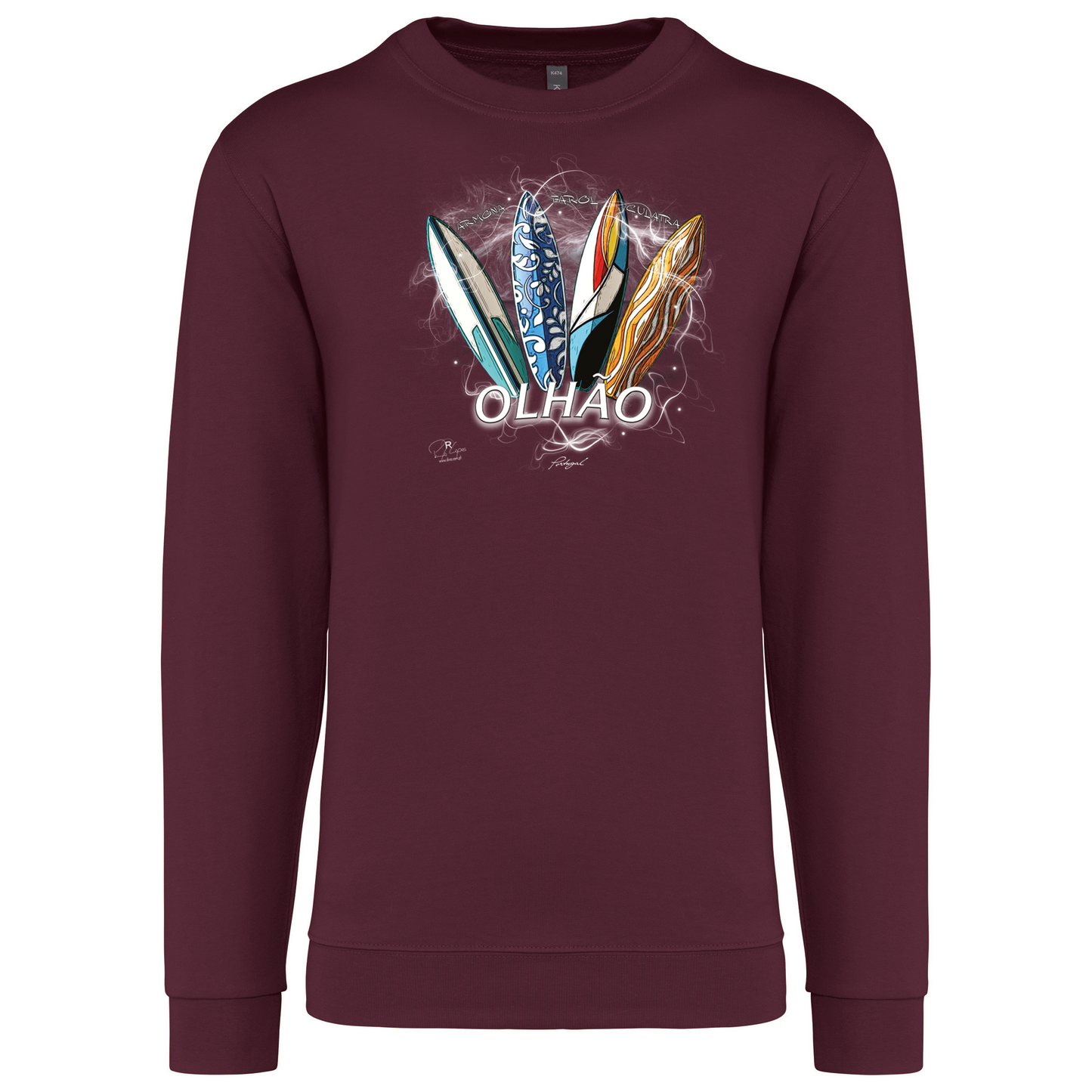 Sweatshirt Kariban sem Capuz Surfboards Olhão