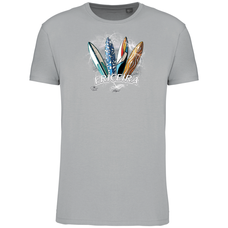 T-Shirt Algodão Biológico Surfboards Ericeira