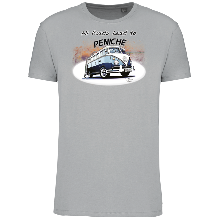 T-Shirt Algodão Biológico All Roads Lead to Peniche