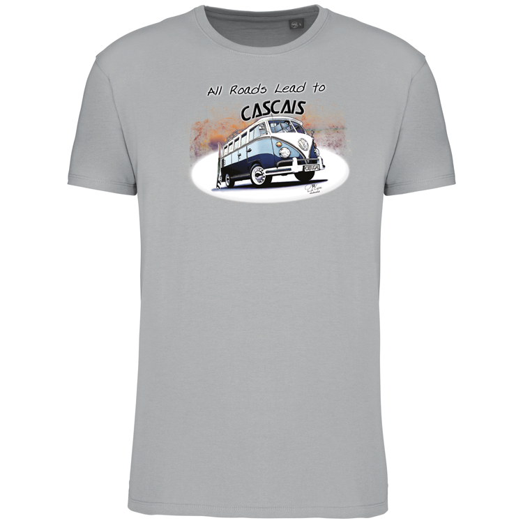 T-Shirt Algodão Biológico All Roads Lead to Cascais