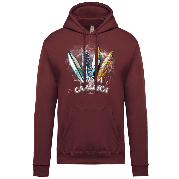 Sweatshirt Kariban com Capuz Surfboards Caparica