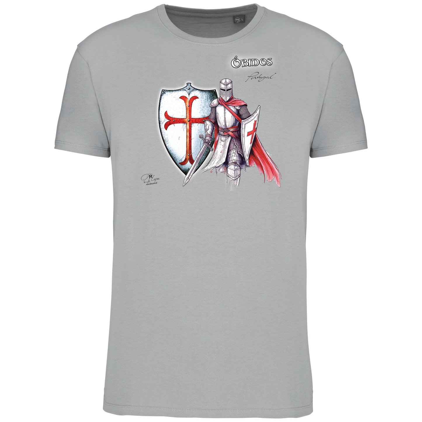T-Shirt Algodão Biológico Templário Óbidos