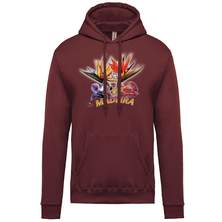 Sweatshirt Kariban com Capuz Estrelícias