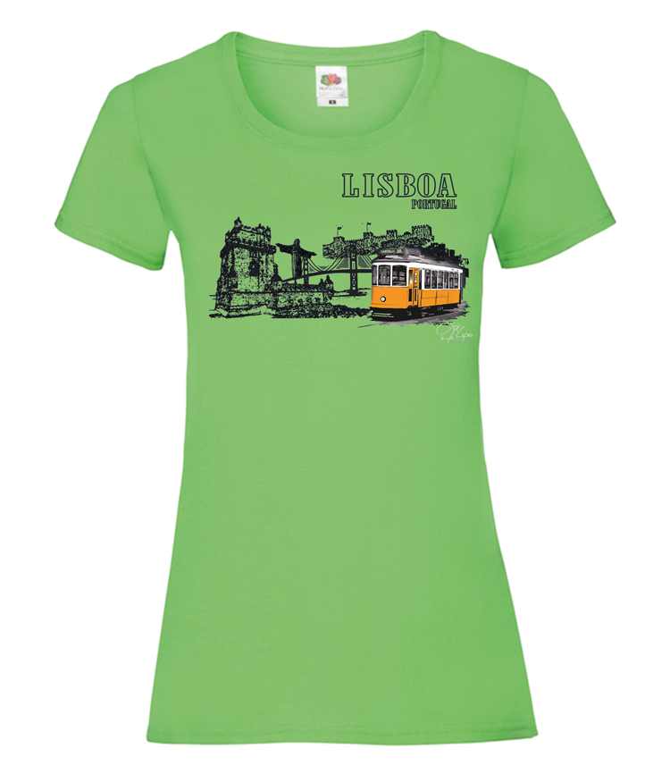 T-shirt Senhora Monumentos Lisboa