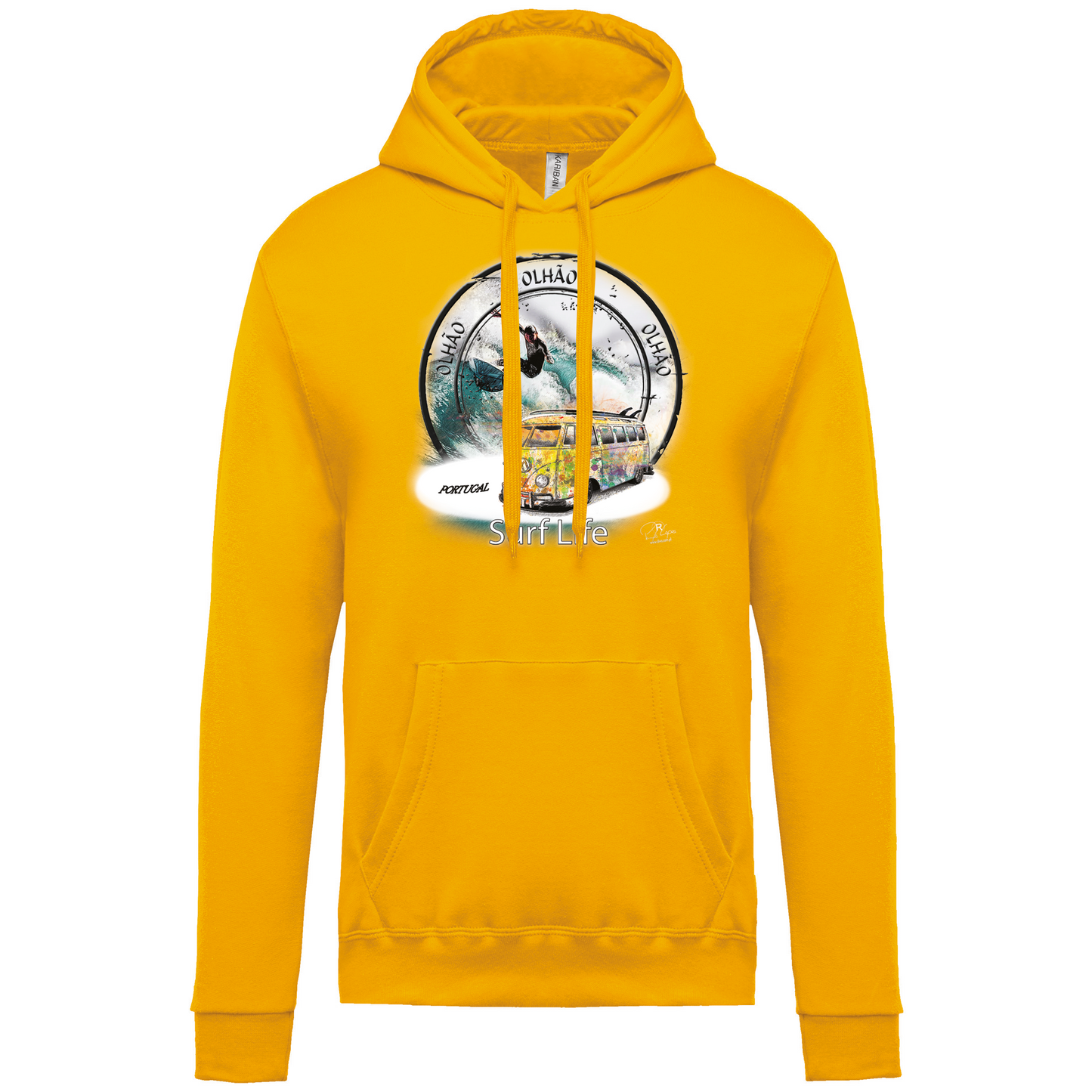 Sweatshirt Kariban com Capuz Surf Life Olhão