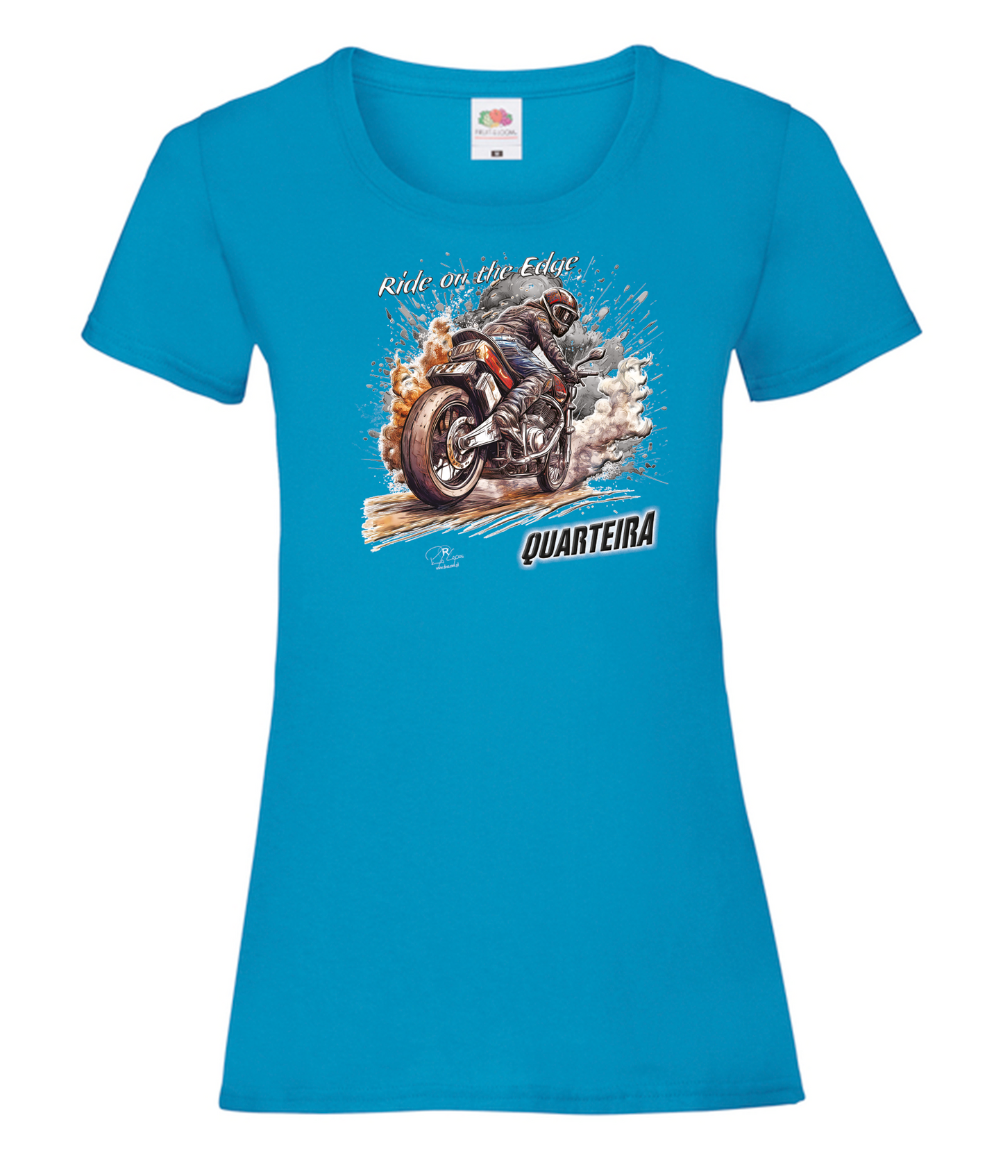 T-shirt Senhora Ride on the Edge Quarteira