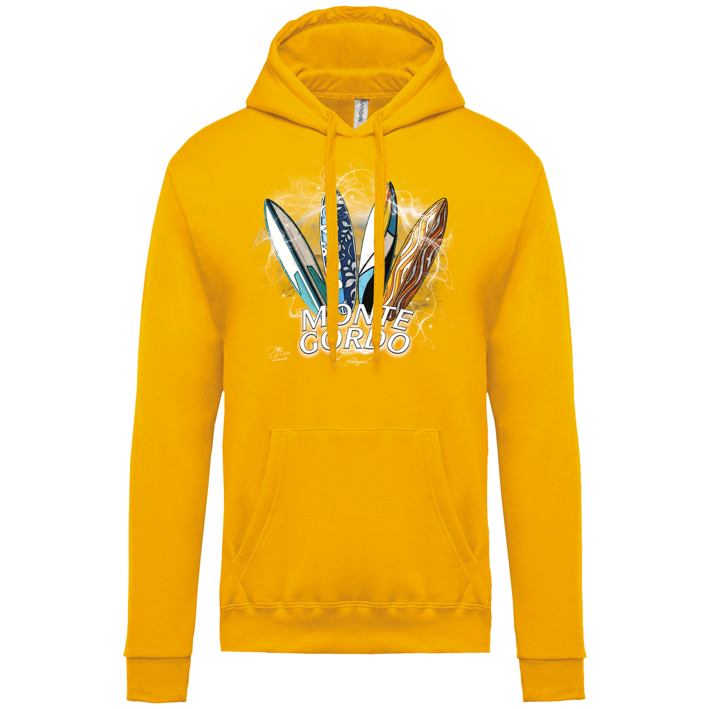 Sweatshirt Kariban com Capuz Surfboards Monte Gordo