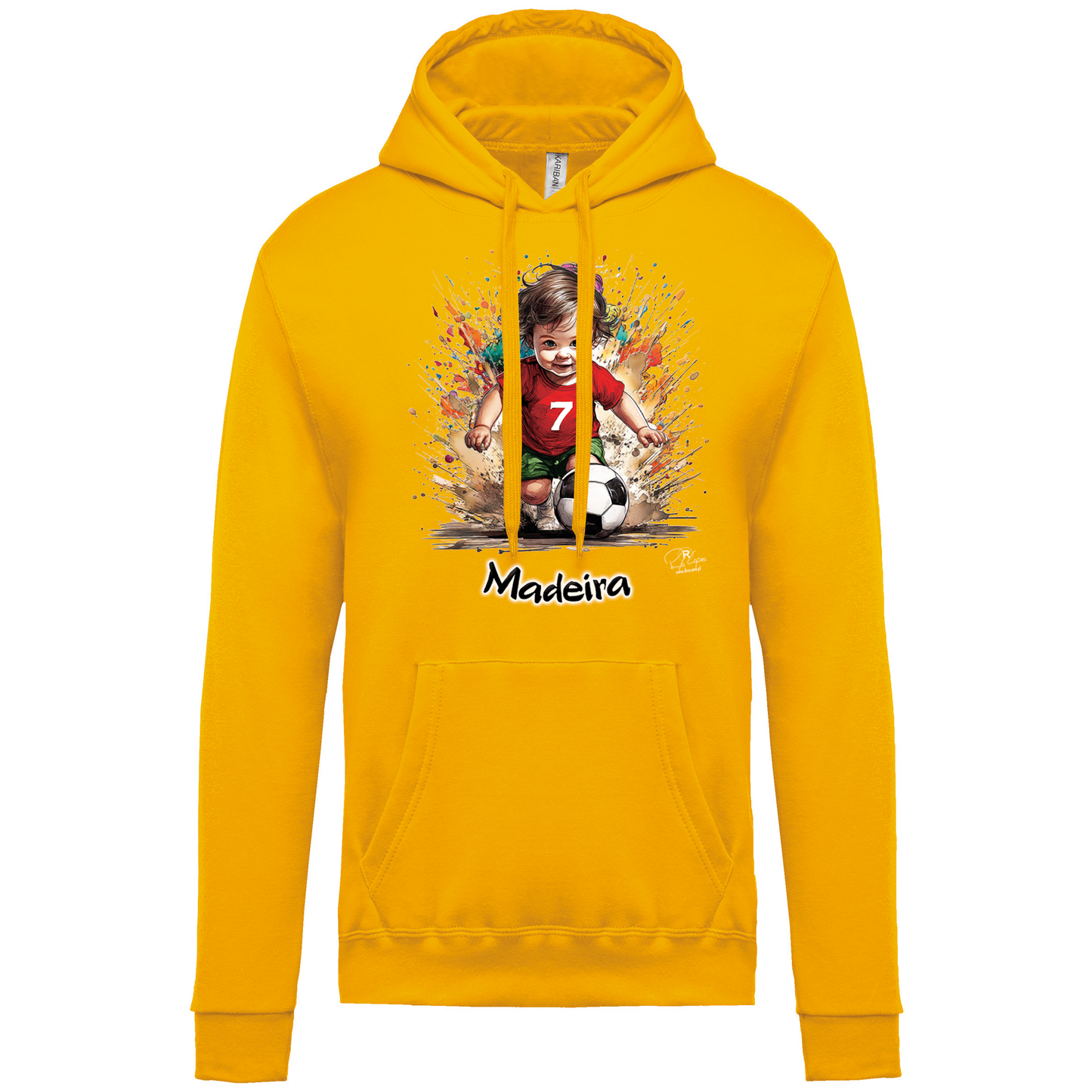 Sweatshirt Kariban com Capuz 7 Madeira
