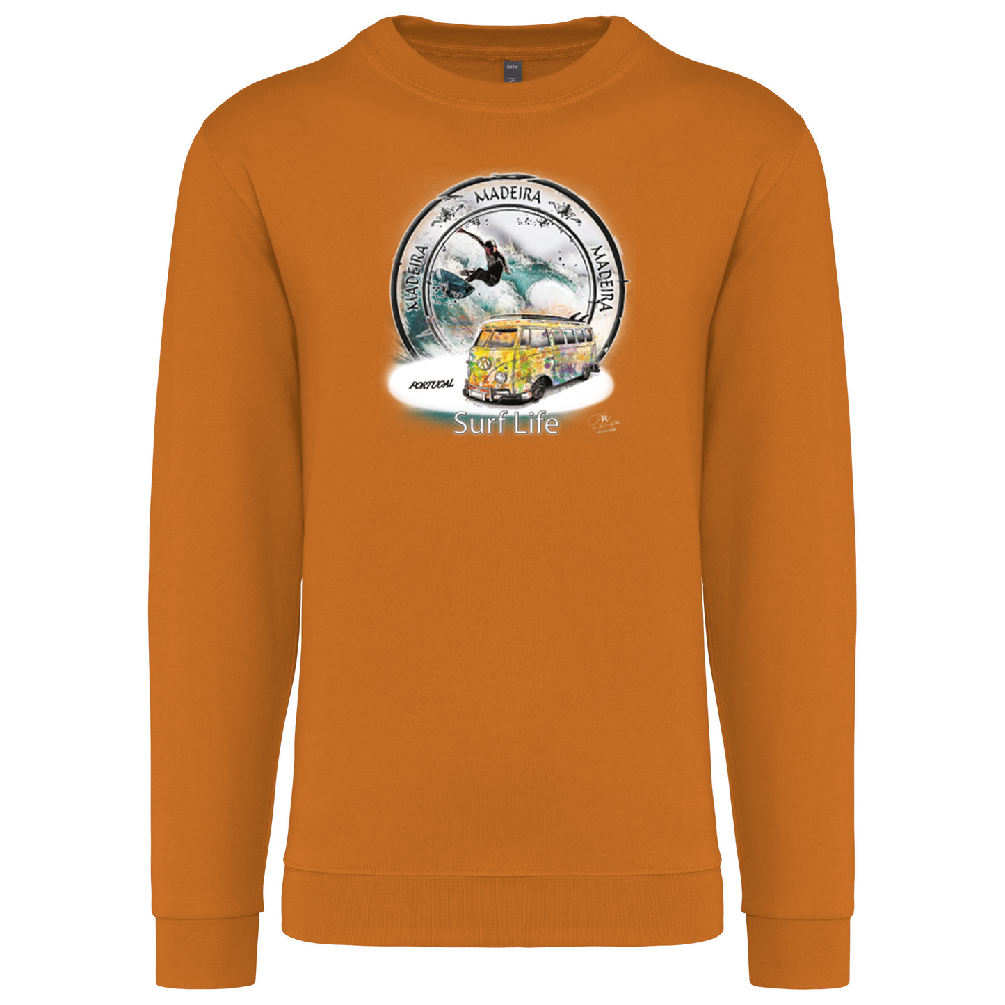 Sweatshirt Kariban sem Capuz Surf Life Ilha da Madeira