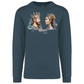 Sweatshirt Kariban sem Capuz King and Queen Óbidos