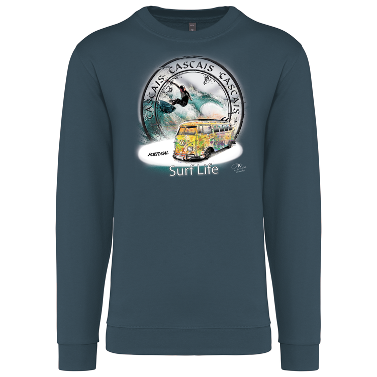 Sweatshirt Kariban sem Capuz Surf Life Cascais