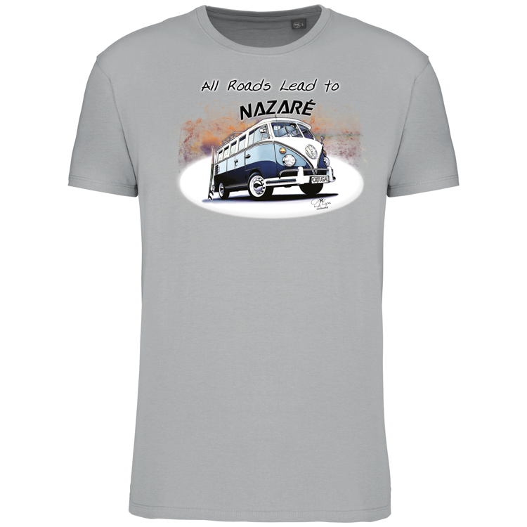 T-Shirt Algodão Biológico All Roads Lead to Nazaré