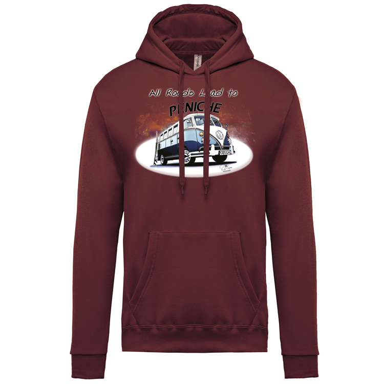 Sweatshirt Kariban com Capuz All Roads Lead to Peniche