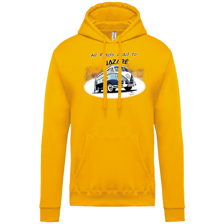 Sweatshirt Kariban com Capuz All Roads Lead to Nazaré