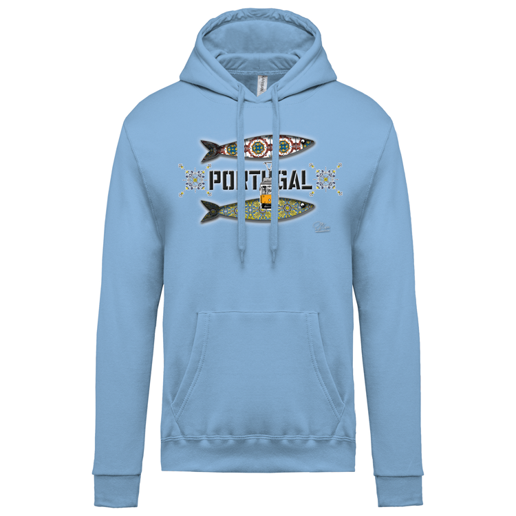 Sweatshirt Kariban com Capuz Duas Sardinhas Coimbra