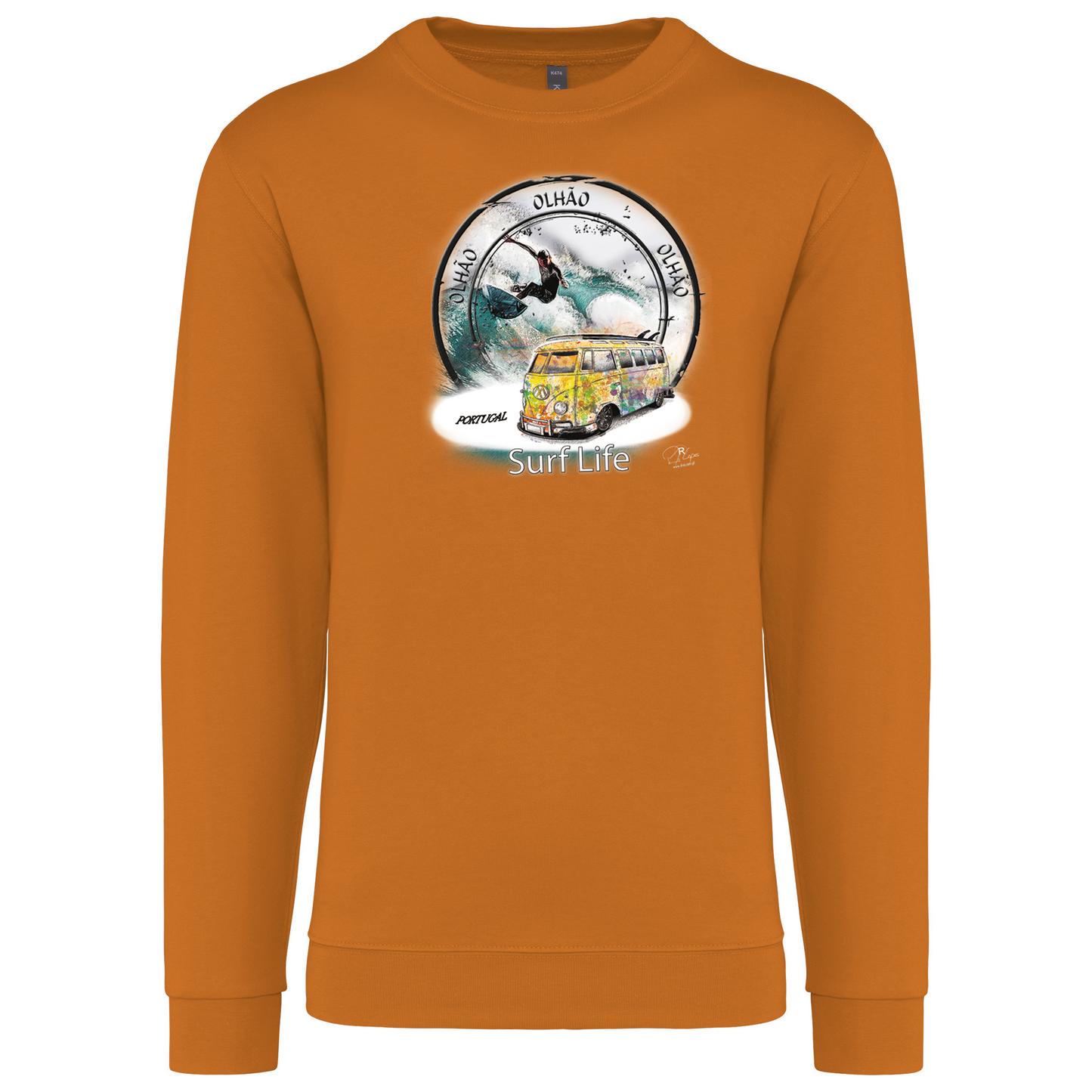 Sweatshirt Kariban sem Capuz Surf Life Olhão