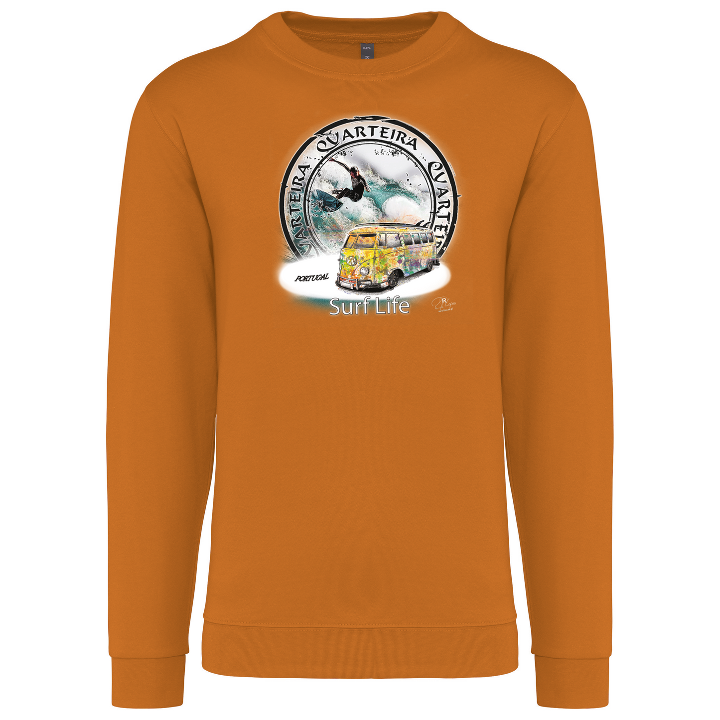 Sweatshirt Kariban sem Capuz Surf Life Quarteira
