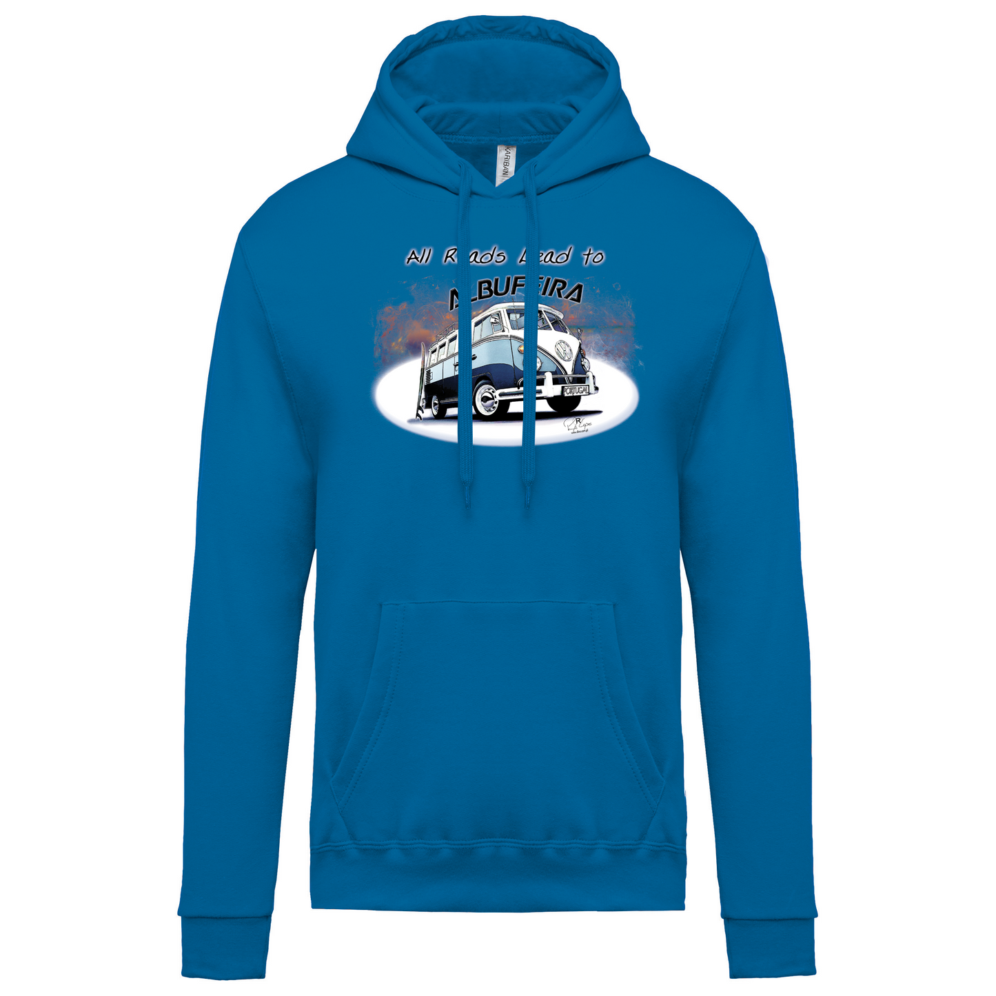 Sweatshirt Kariban com Capuz All Roads Lead to Albufeira
