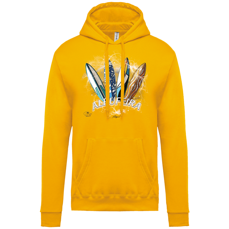 Sweatshirt Kariban com Capuz Surfboards Albufeira