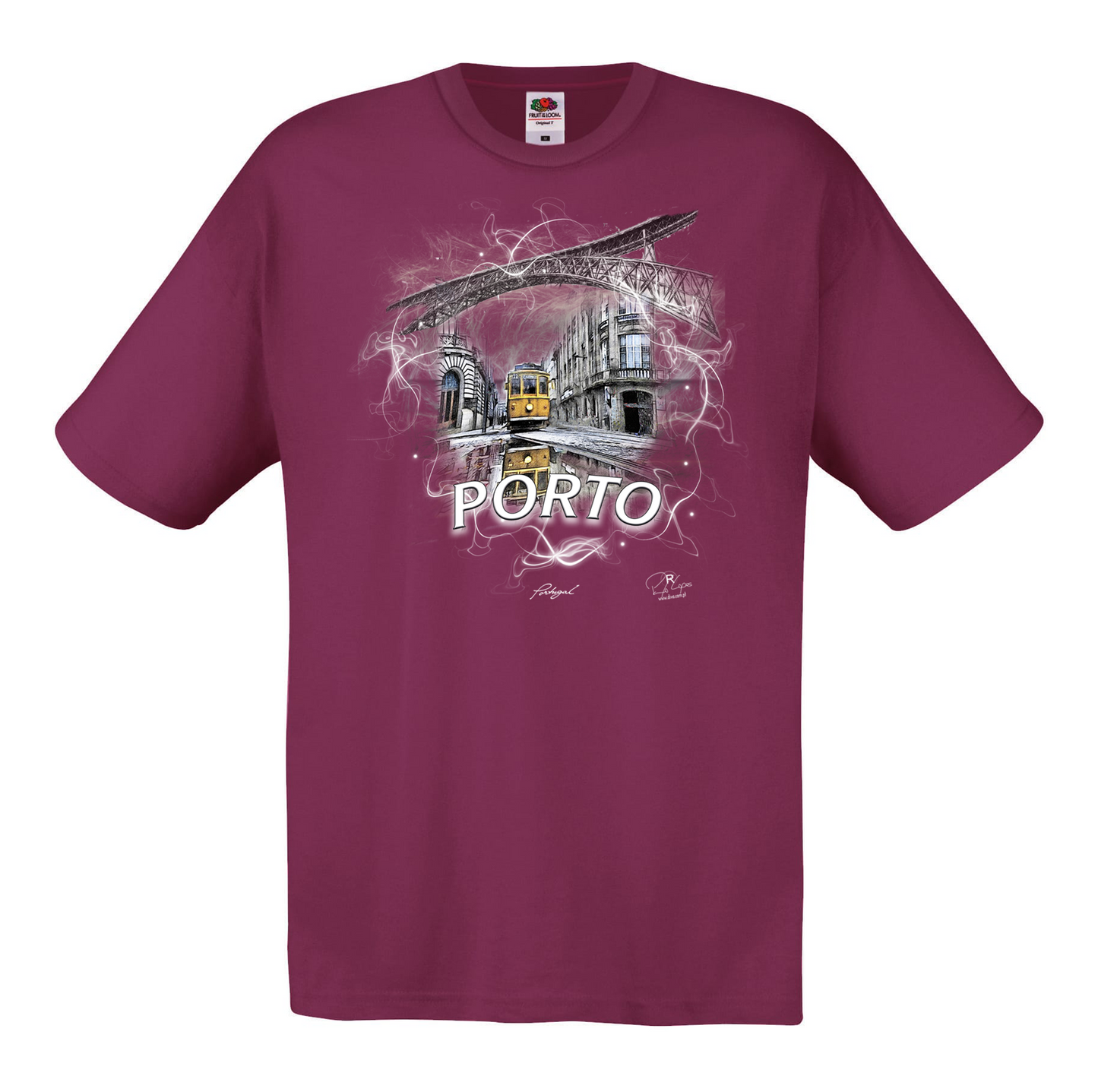 T-shirt Fruit of the Loom, Original 145g, Carreira 22 Porto