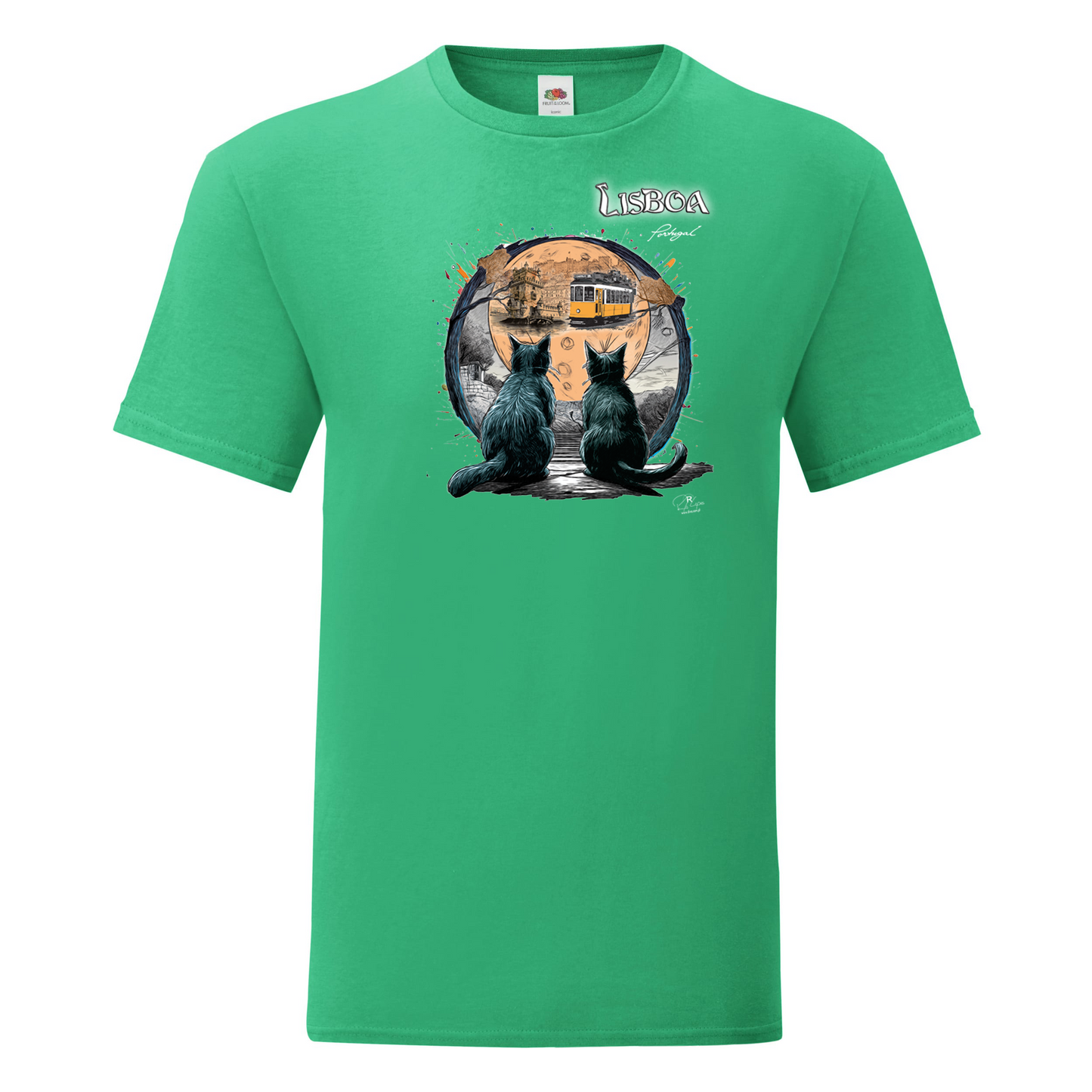 T-shirt Fruit of the Loom, Iconic, 150g, Luar Lisboa