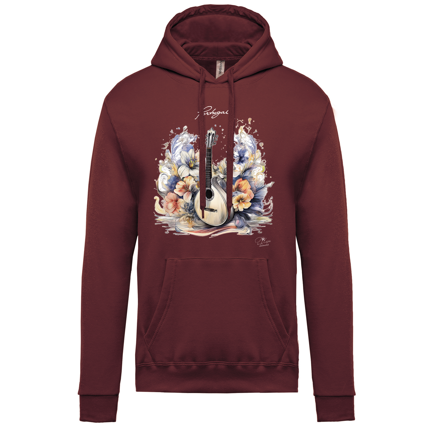 Sweatshirt Kariban com Capuz Guitarra Portuguesa